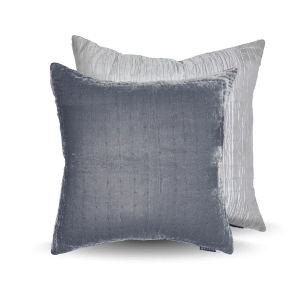 Bedtime Collecton Silkevelour putetrekk Soft Grey 60x60 cm