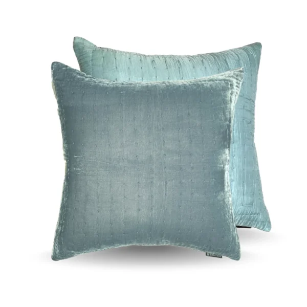 Bedtime Collecton Silkevelour putetrekk Turquoise 60x60 cm