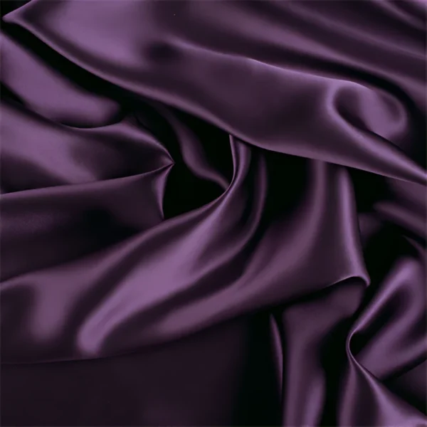 Close up mørk aubergine : lilla silke sengetøy Bedtime Collection