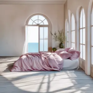 Dus rosa silke sengesett sengetøy Bedtime Collection