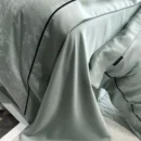 Eukalyptus sengetøy Salvie Grønn Jacquard Bedtime Collection