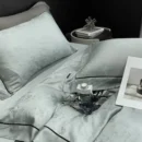 Eukalyptus sengetøy Salvie Grønn Jacquard Bedtime Collection