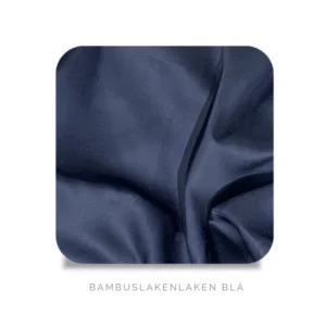 Bedtime Collection bambus laken swatch blå