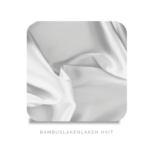 Bedtime Collection bambus laken swatch hvit