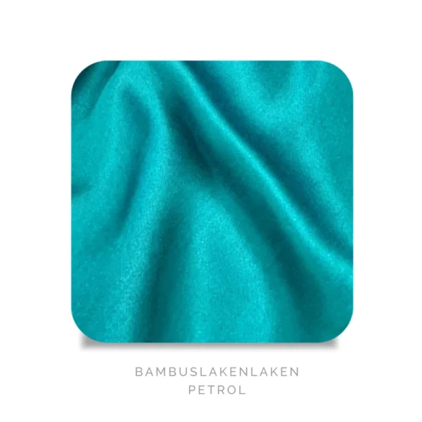 Bedtime Collection bambus laken swatch petrol