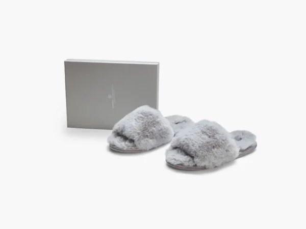 Fuskepels Slippers grå Carpe Diem Beds