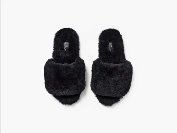 Saueskinn Slippers sort Carpe Diem Beds