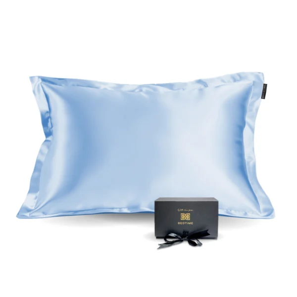 Silke putetrekk lys blå 50x70 cm Bedtime Collection