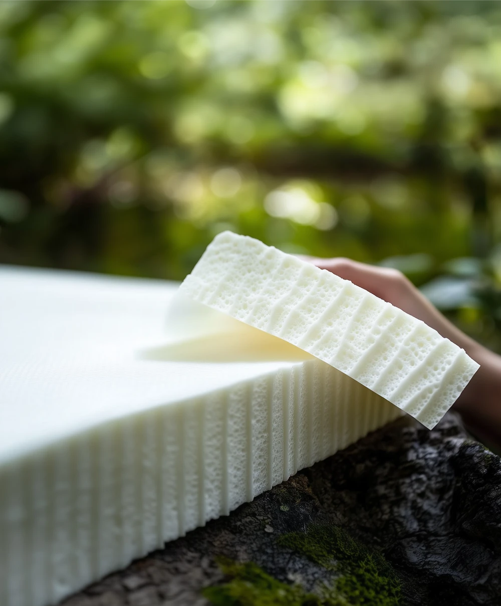 Talalay Latex close up natur bakgrunn