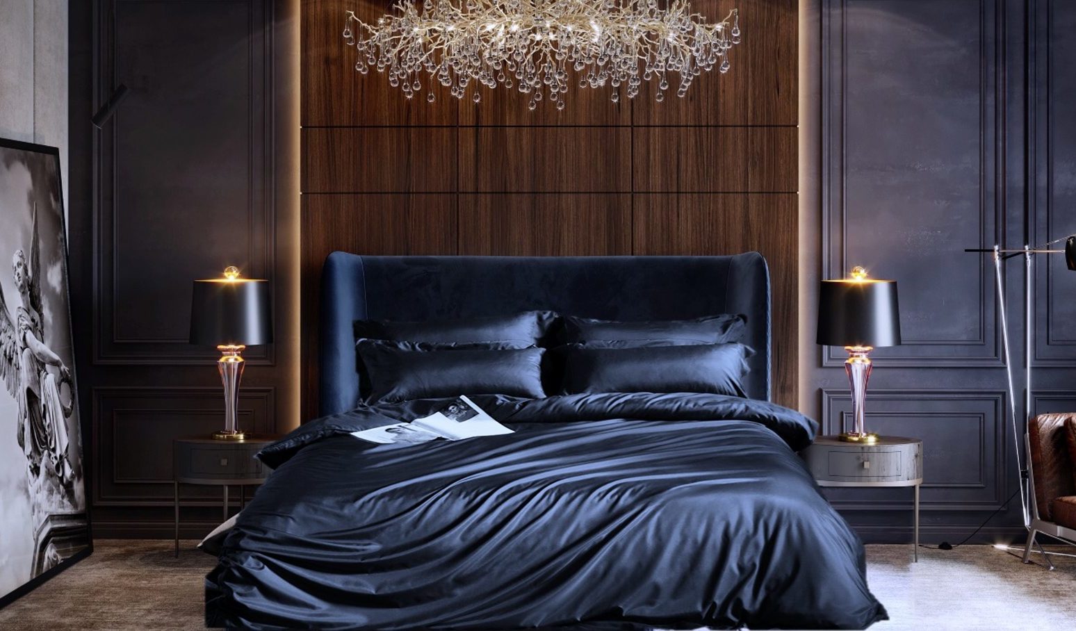 Bambus blått sengetøy Bedtime