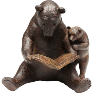 Skulptur bjørner som leser bokReading Bears 1 Kare Design