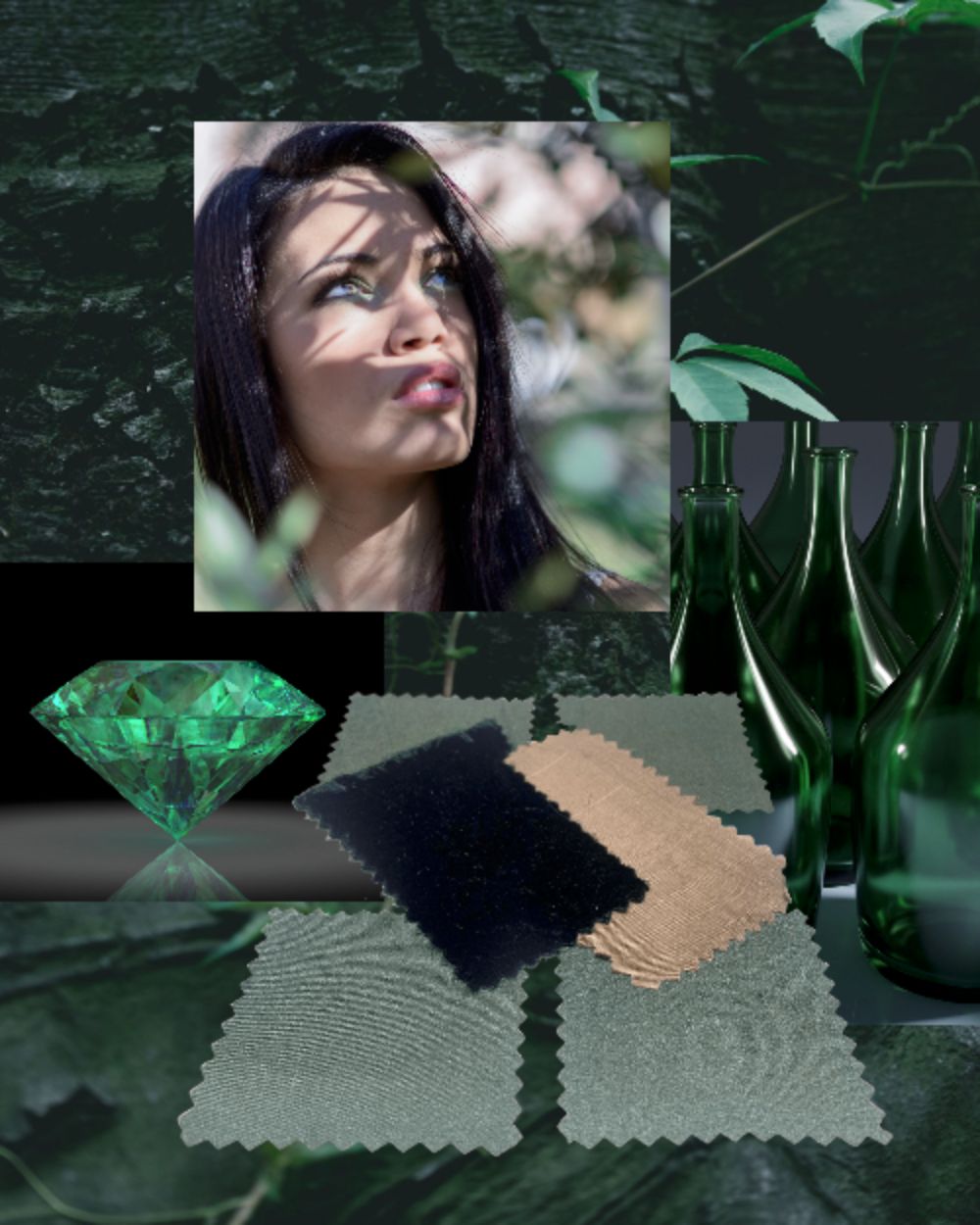 Inspirasjon Ivy green silke