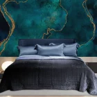 BedtimeCollection Silkevelour Sengeteppe Oxford Blue Blå - M2