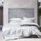 hvit bambus sengetøy oppredd miljø