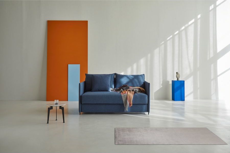Luoma-Sofa-Bed-liten blå sovesofa Innovation Living